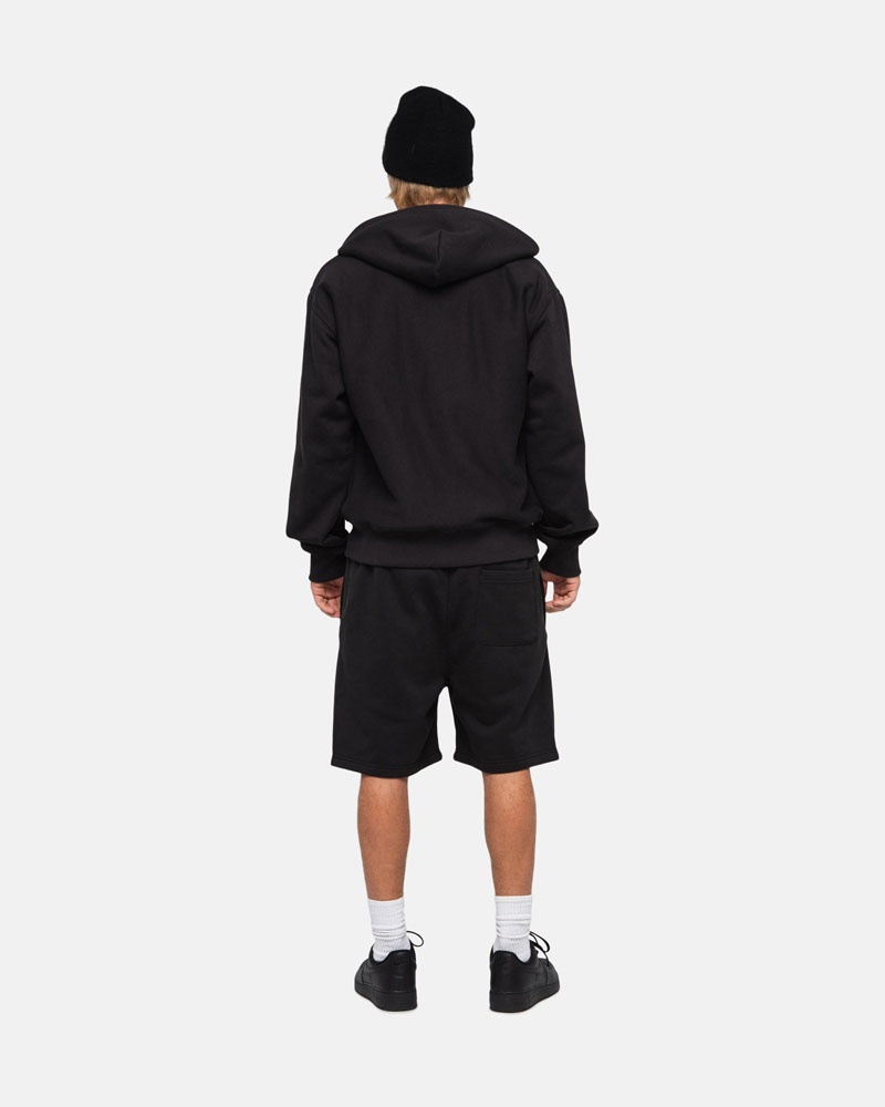 Short Stussy Stock Logo Sweatshort Noir | WBK-68333210