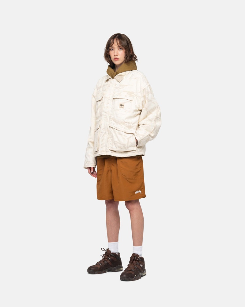 Short Stussy D'eau Corta Stock Marron | AKS-67141953