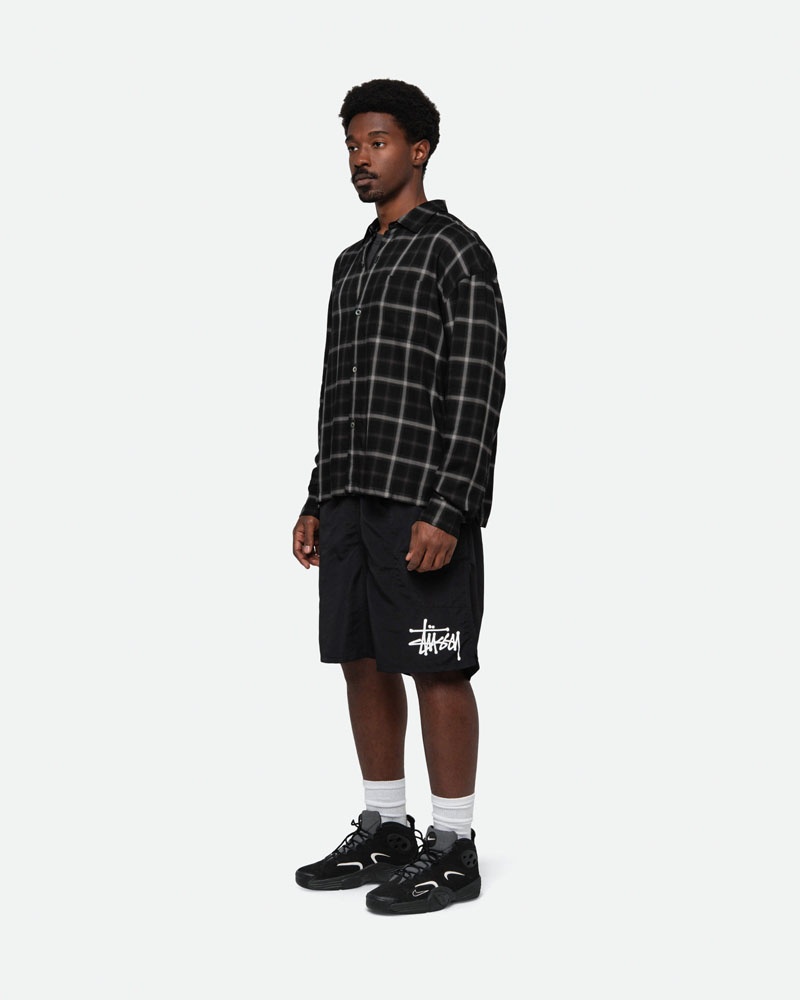 Short Stussy D'eau Corta Big Basic Noir | LIE-42261669