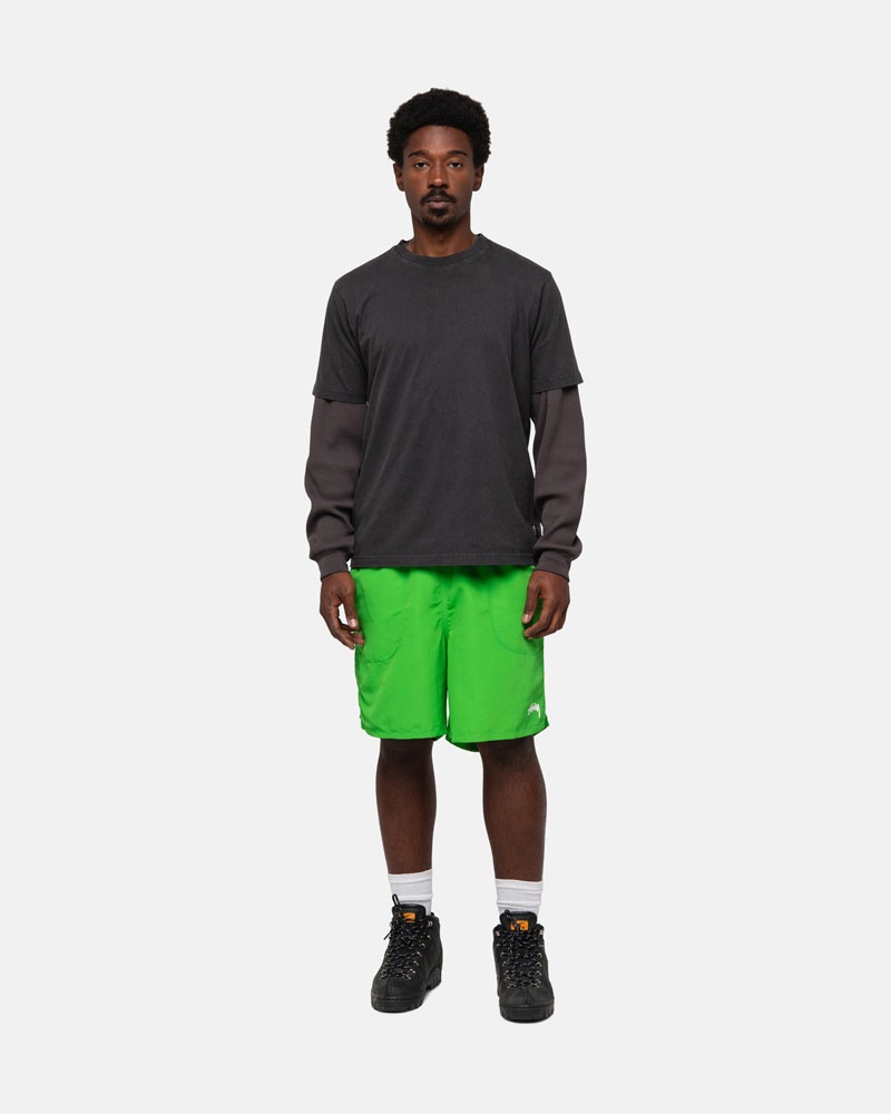 Short Stussy D'eau Corta Stock Vert | NFD-40717755