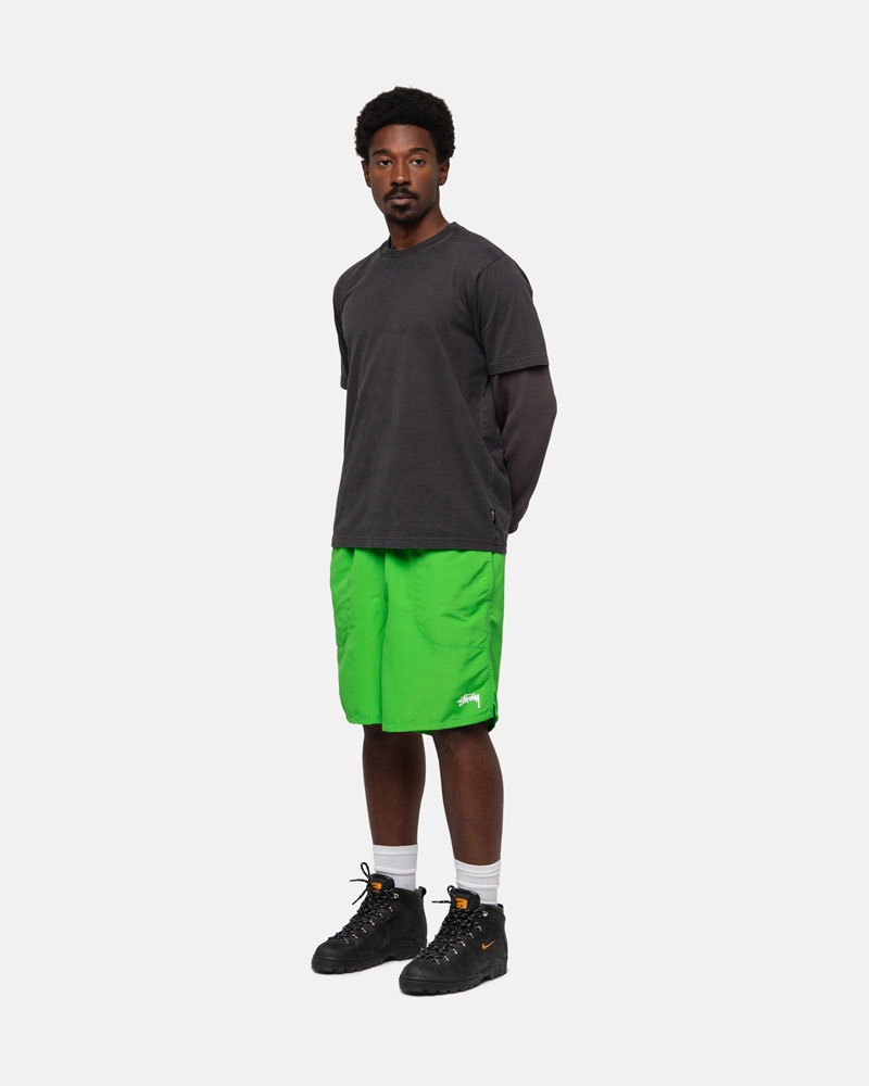 Short Stussy D'eau Corta Stock Vert | NFD-40717755